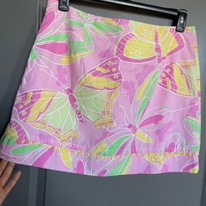 Lilly Pulitzer butterfly skirt size 12 looks new